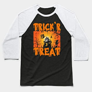 Halloween Trick R Treat Baseball T-Shirt